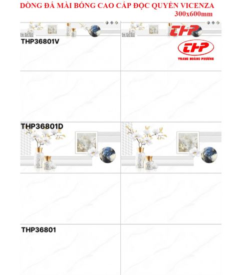 GẠCH ĐÁ 30X60: THP36801- THP36801D- THP36801V